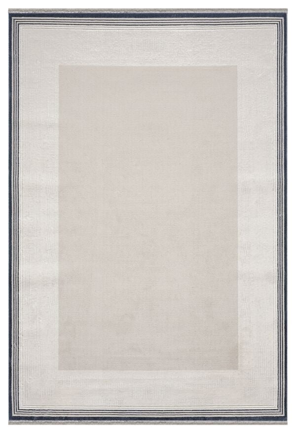 Sanat Halı Cover 4084 Yumuşak Yüzey Minimal Çizgili Salon ve Oturma Odası Halısı