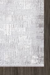Artemis Halı Runner 5007B Gri Kemik Akrilik Saçaklı Modern Oturma Odası ve Salon Halısı