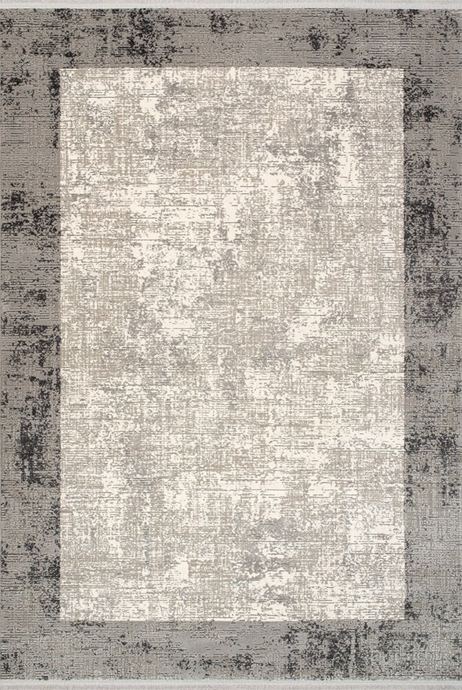 Artemis Halı Murano K1246C Gri Akrilik Çerçeveli Yumuşak Dokulu Oturma Odası Halısı