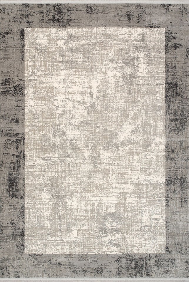 Artemis Halı Murano K1246C Gri Akrilik Çerçeveli Yumuşak Dokulu Oturma Odası Halısı