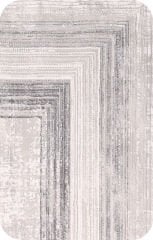 Nexus Halı Nalia 4005 Antrasit Akrilik Saçaklı Çerçeveli Klasik Halı