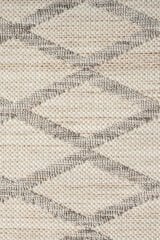 Etnik 1005 Hav Toz Vermez Yumuşak Dokulu Etnik Örgü Desenlere Sahip Modern Gri Kahverengi İskandinav Halı