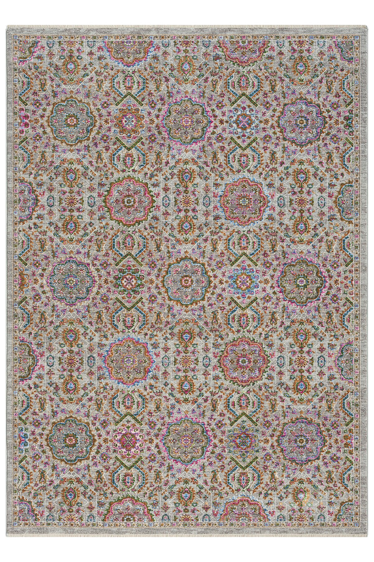 Seyran Halı Monde Multi 802 Etnik Desen Dokuma Taban Polyester Klasik Şık Halı