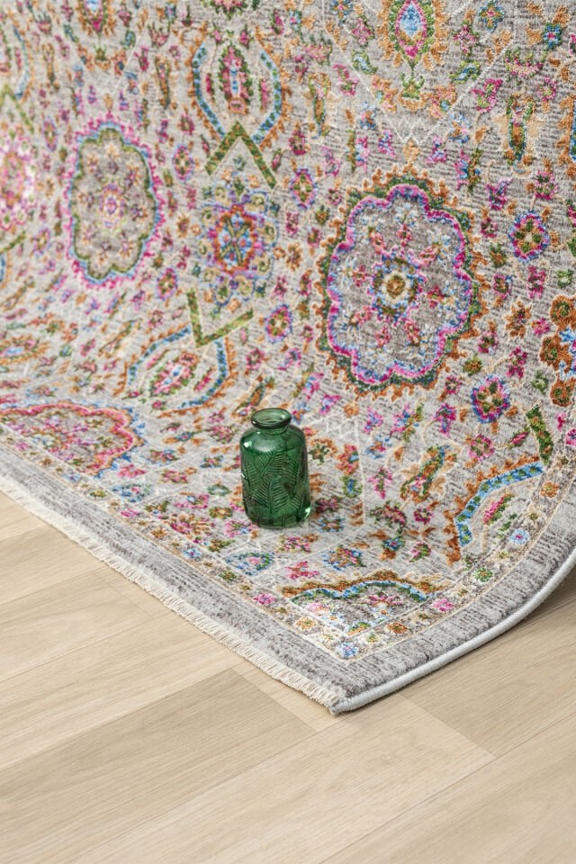 Seyran Halı Monde Multi 802 Etnik Desen Dokuma Taban Polyester Klasik Şık Halı