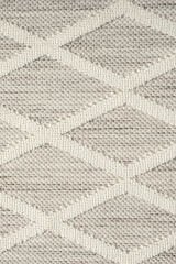 Etnik 1006 Hav Toz Vermez Yumuşak Dokulu Etnik Örgü Desenlere Sahip Modern Gri Krem İskandinav Halı