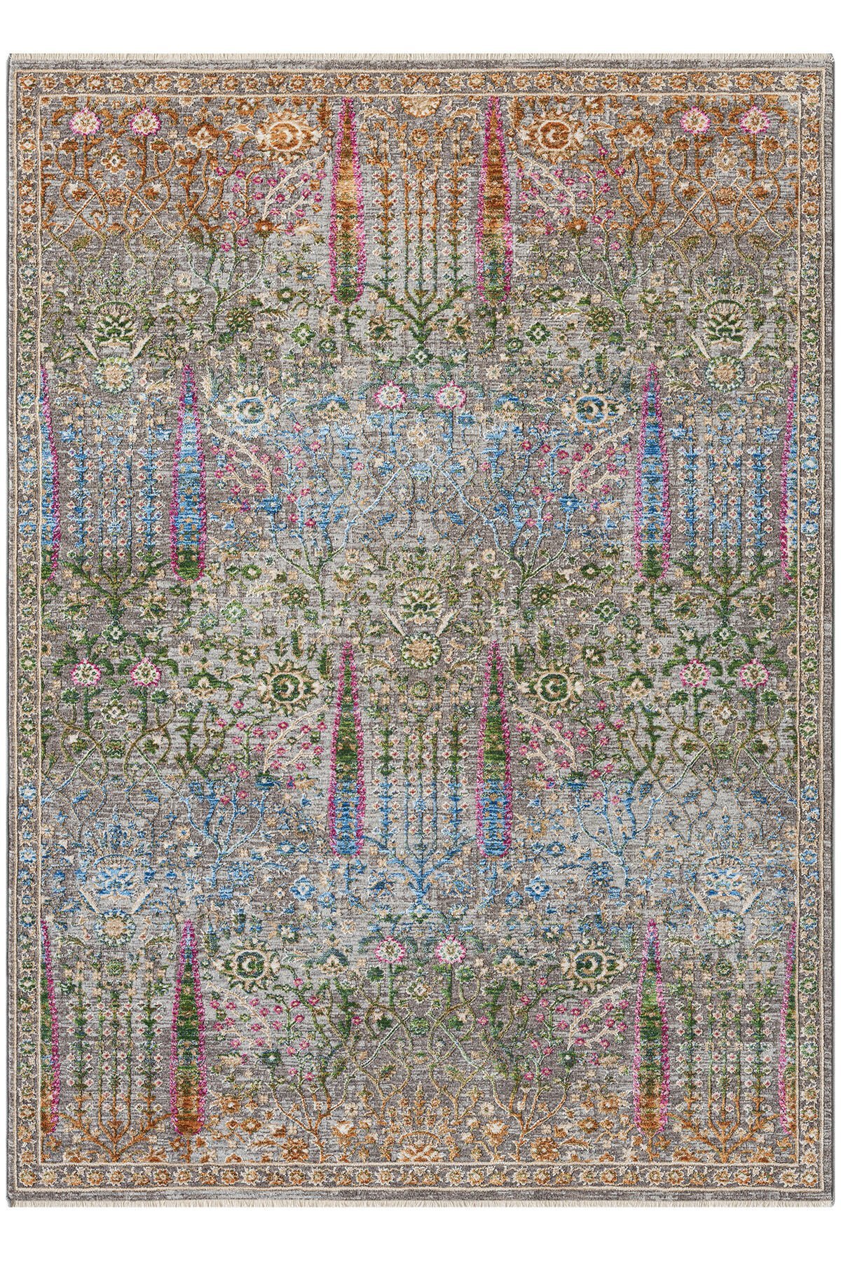 Seyran Halı Monde Multi 801 Etnik Desen Dokuma Taban Polyester Klasik Şık Halı