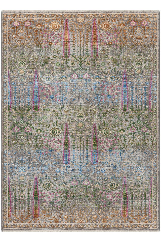 Seyran Halı Monde Multi 801 Etnik Desen Dokuma Taban Polyester Klasik Şık Halı