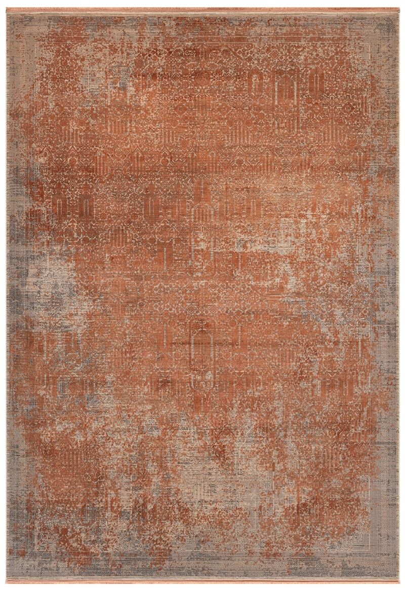 Elexus Halı Diamond 3849 Akrilik Viskon Pamuk Taban Eskitme Desenli Şık Halı