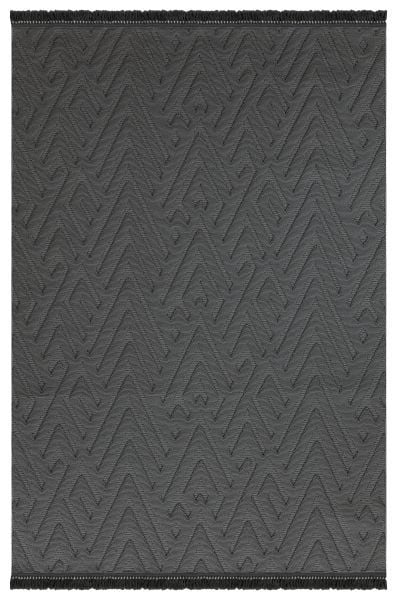 Luxess Halı Mood 1118 Antrasit Polipropilen Modern Şık Saçaklı Yüksek Kaliteli Halı