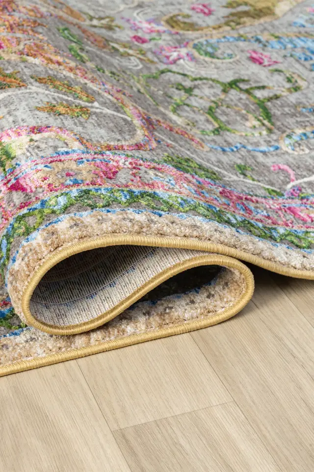 Seyran Halı Monde Multi 800 Etnik Desen Dokuma Taban Polyester Klasik Şık Halı
