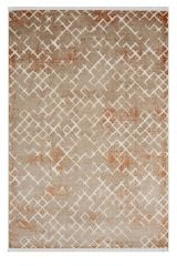 Seyran Halı Asya 521 Terra Akrilik Dokuma Taban Saçaklı Modern Şık Halı