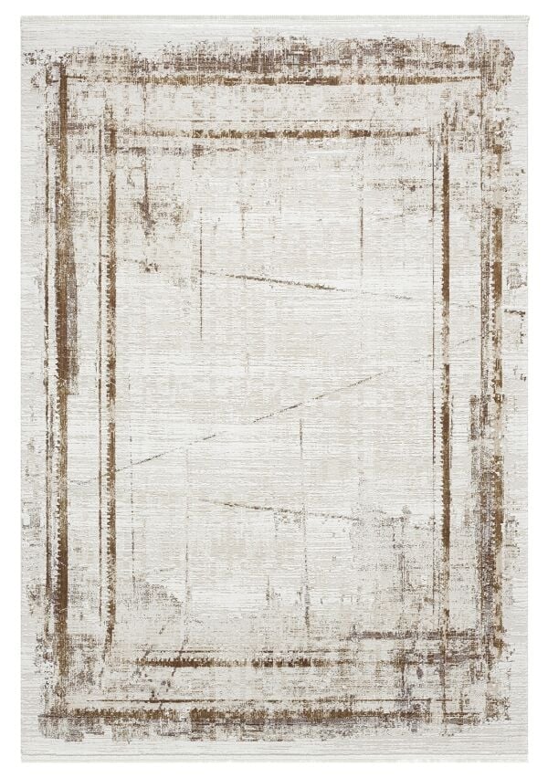 Sanat Halı Mısra 4089 Bej Yüksek Kaliteli Akrilik Modern Şık Halı