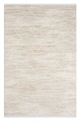 Seyran Halı Asya 522 Bej Akrilik Dokuma Taban Saçaklı Modern Şık Halı