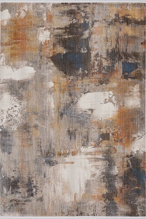 Seyran Halı Asır 116 Grey Polyester Modern Şık Yumuşak Dokulu Saçaklı Halı