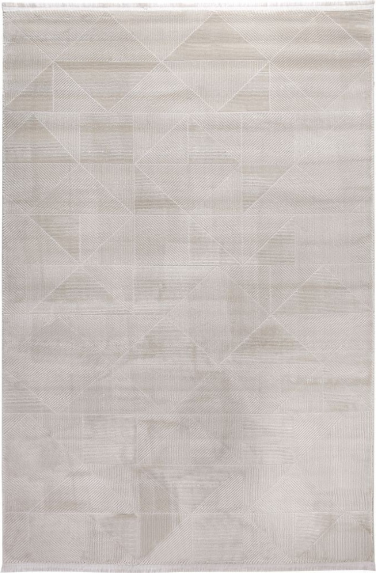 Louis Casa Emerald 0594A Bej Modern Saçaklı Yumuşak Dokulu Halı