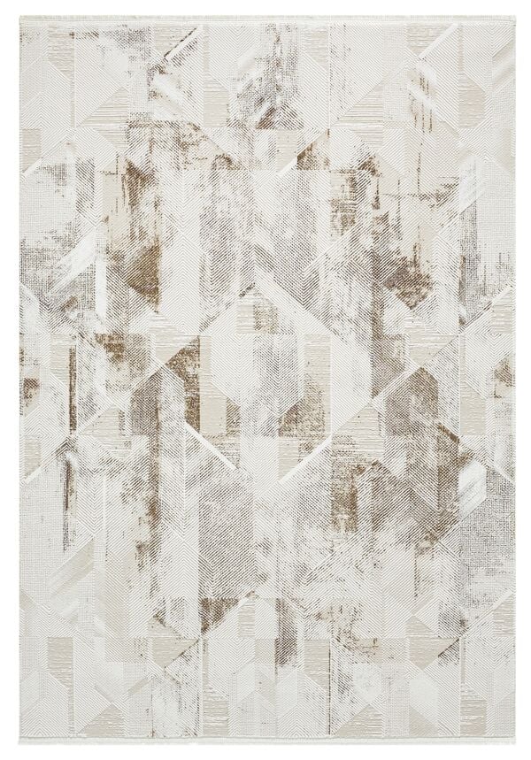 Sanat Halı Mısra 4091 Bej Yüksek Kaliteli Akrilik Modern Şık Halı