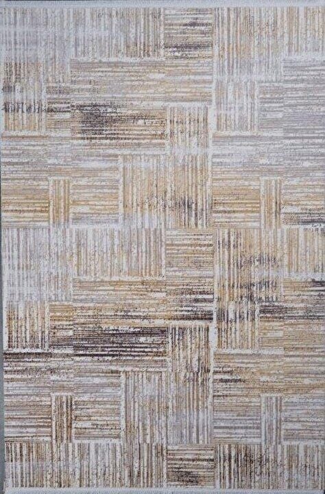 Gümüşsuyu Halı Viera 15594 Sarı Akrilik Modern Şık Saçaklı Yumuşak Dokulu Halı