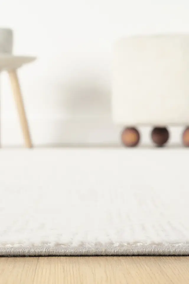 Seyran Halı Asya 522 Gri Akrilik Dokuma Taban Saçaklı Modern Şık Halı