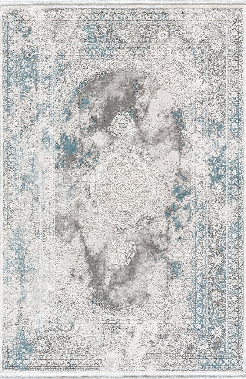 Atlas Halı Motto TT00B Gri Mavi Klasik Dokuma Taban Halı