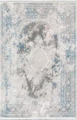 Atlas Halı Motto TT00B Gri Mavi Klasik Dokuma Taban Halı