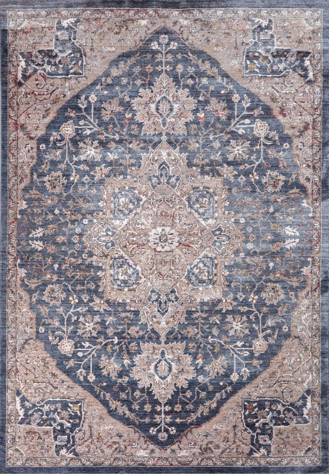 Nexus Halı Melides 72407 Vintage Multi Polyester Modern Saçak Klasik Halı