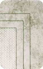 Nexus Halı Nalia 4048 Yeşil Akrilik Saçaklı Çerçeveli Klasik Halı