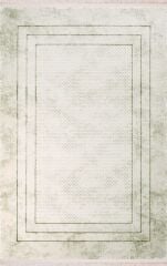 Nexus Halı Nalia 4048 Yeşil Akrilik Saçaklı Çerçeveli Klasik Halı