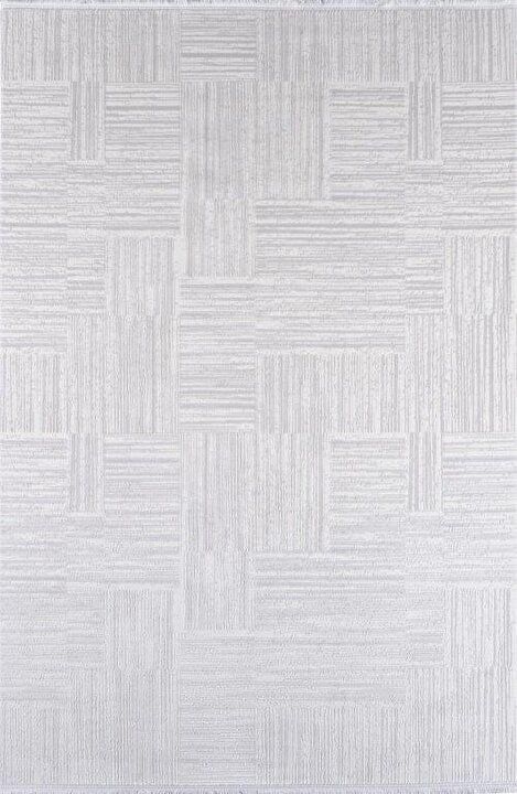 Gümüşsuyu Halı Viera 15594 Krem Akrilik Modern Şık Saçaklı Yumuşak Dokulu Halı