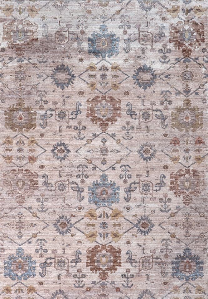 Nexus Halı Melides 72402 Vintage Multi Polyester Modern Saçak Klasik Halı