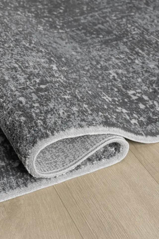 Seyran Halı Evita 6001 Antrasit Akrilik Yumuşak Doku Yüksek Kalite Modern Şık Halı