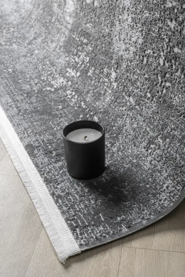 Seyran Halı Evita 6001 Antrasit Akrilik Yumuşak Doku Yüksek Kalite Modern Şık Halı