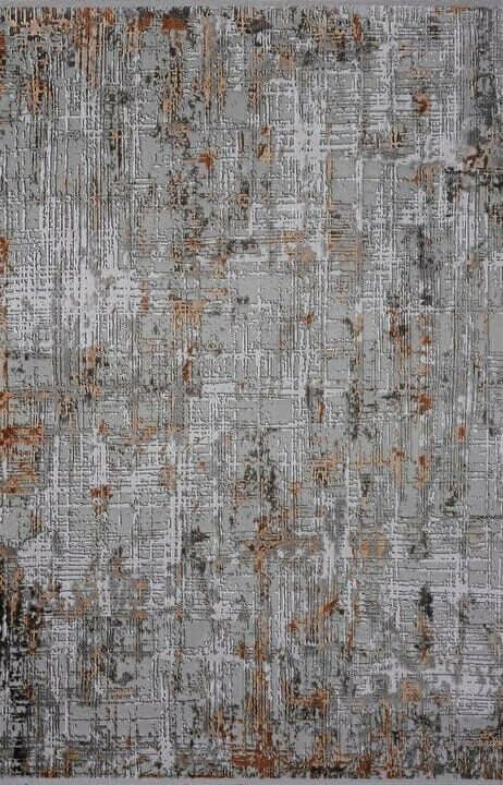 Gümüşsuyu Halı Viera 13544 Bakır Akrilik Modern Şık Saçaklı Yumuşak Dokulu Halı