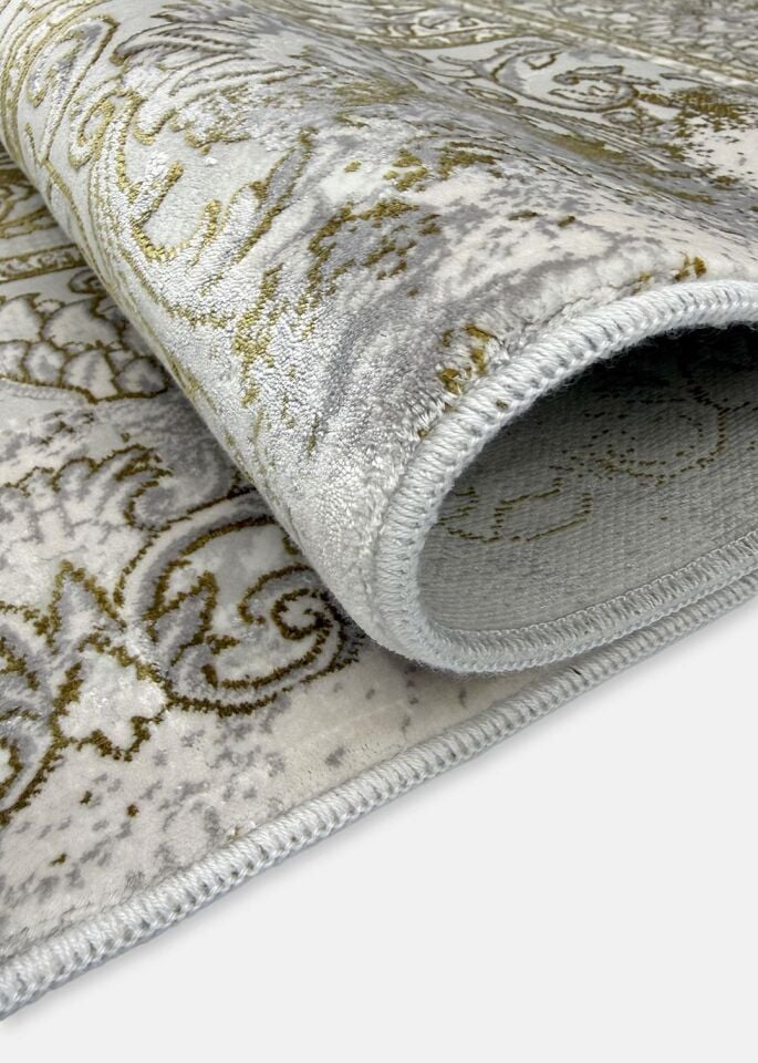 Pierre Cardin Halı Voila ZQ06A Gri Gold Modern ve Geleneksel Desenli Yüksek Kaliteli Halı