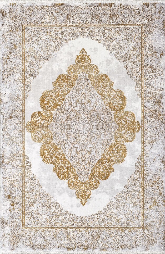 Pierre Cardin Halı Voila ZQ06A Gri Gold Modern ve Geleneksel Desenli Yüksek Kaliteli Halı