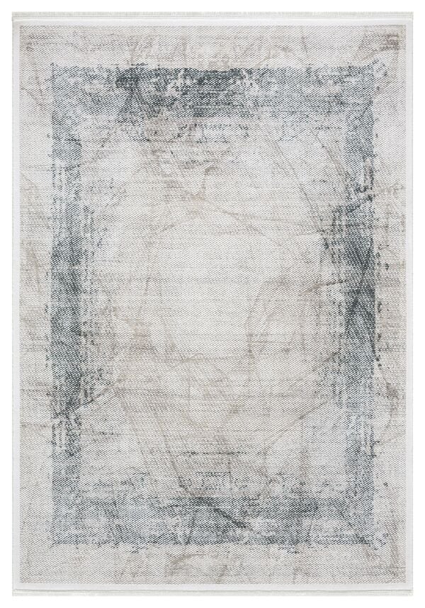 Sanat Halı Mısra 4095 Gri Yüksek Kaliteli Akrilik Modern Şık Halı