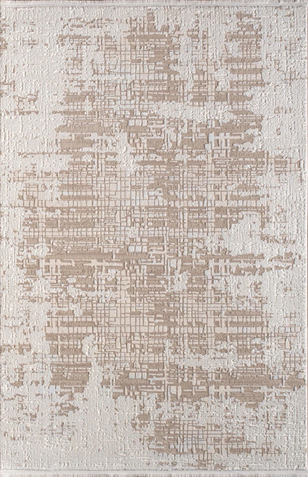 Artemis Halı Petinya 06171A Krem Bej Akrilik Polyester Modern Oturma Odası Halısı