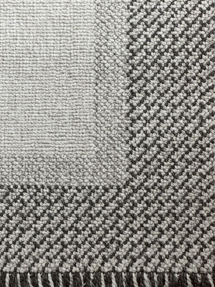 Sanat Halı Lora Plus Serisi 3748 Siyah Yumuşak Dokulu İskandinav Hav Toz Vermeyen Halı