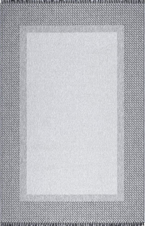 Sanat Halı Lora Plus Serisi 3748 Siyah Yumuşak Dokulu İskandinav Hav Toz Vermeyen Halı