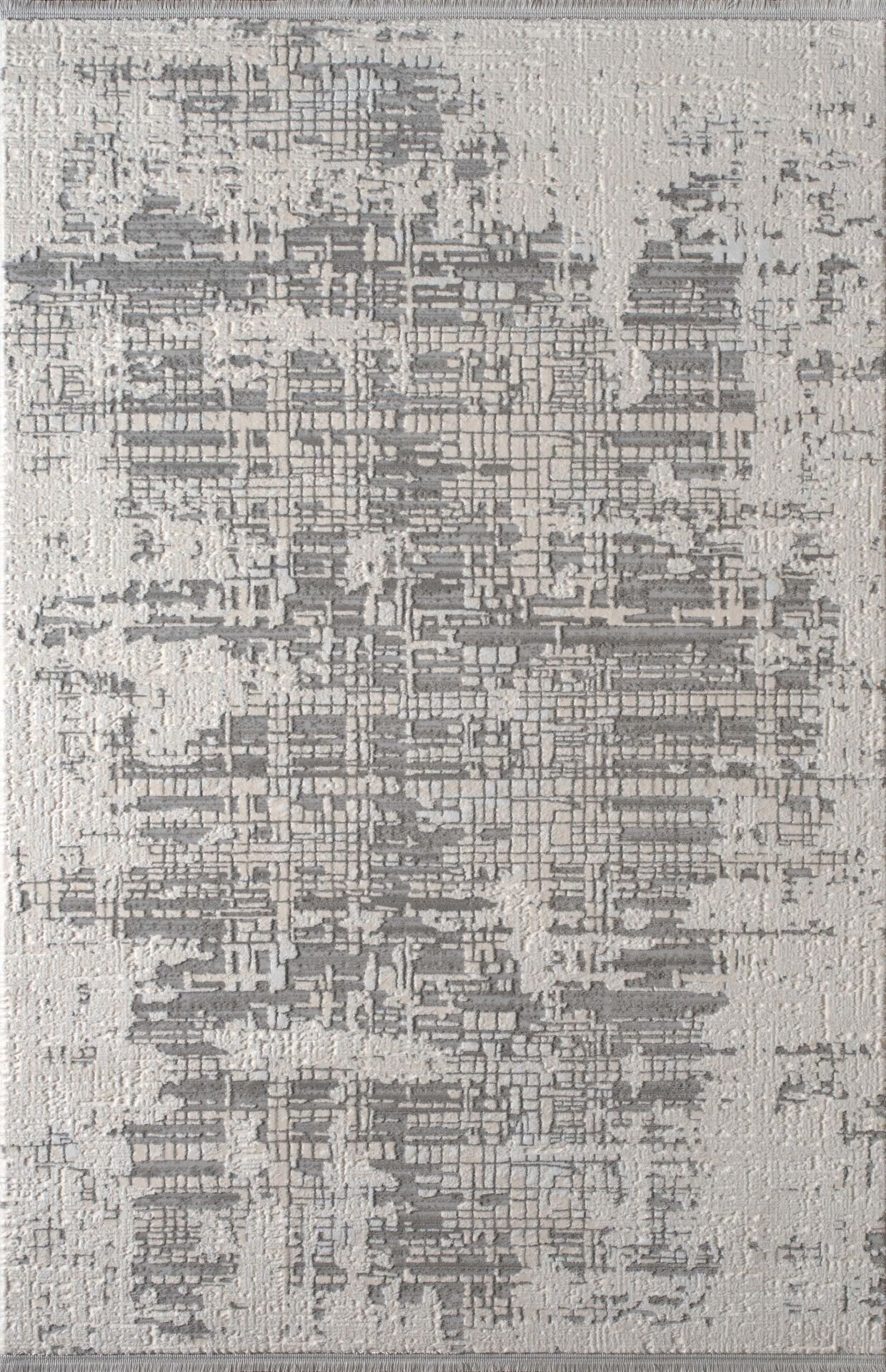 Artemis Halı Petinya 06171B Krem Gri Akrilik Polyester Modern Oturma Odası Halısı