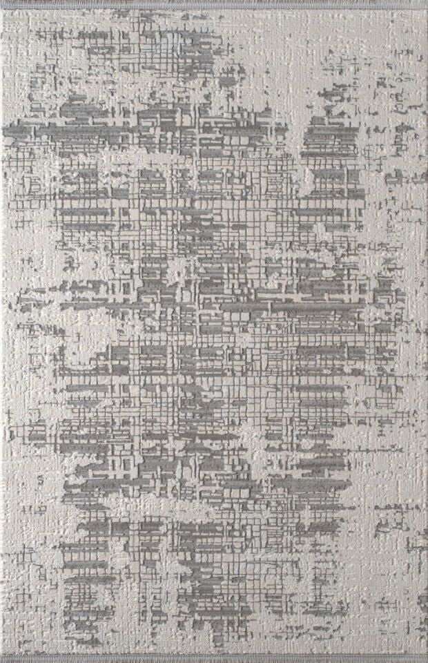 Artemis Halı Petinya 06171B Krem Gri Akrilik Polyester Modern Oturma Odası Halısı