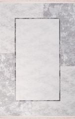 Nexus Halı Nalia 4070 Antrasit Akrilik Saçaklı Çerçeveli Klasik Halı