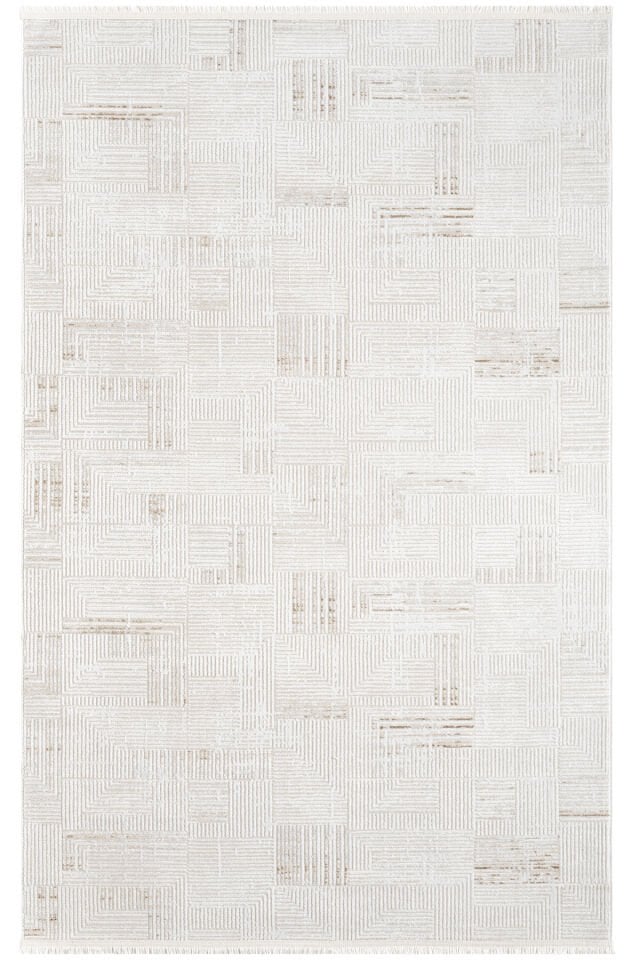 Seyran Halı Sahra 15500 Kahve Akrilik Pamuk Taban Modern Şık Halı