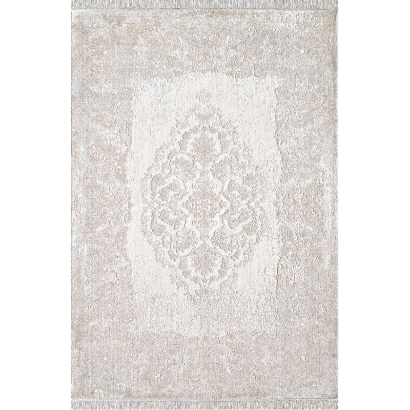 Pierre Cardin Halı Voila ZQ01D Krem Bej Modern ve Geleneksel Desenli Yüksek Kaliteli Halı