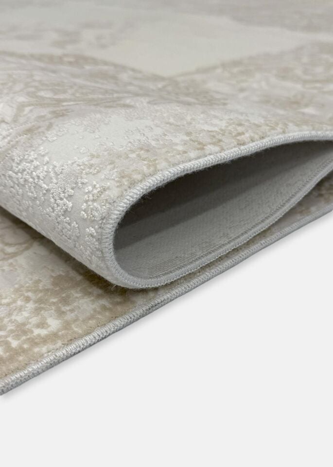 Pierre Cardin Halı Voila ZQ01D Krem Bej Modern ve Geleneksel Desenli Yüksek Kaliteli Halı