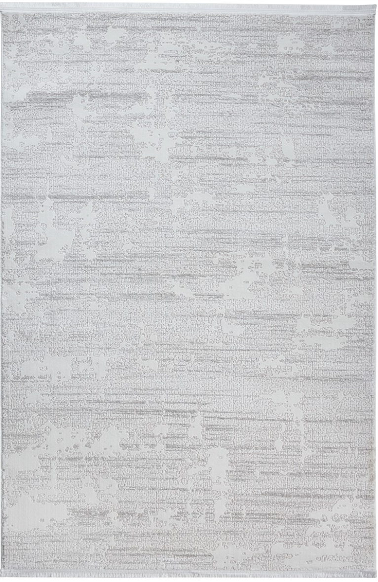 Louis Casa Emerald 0569A Gri Krem Modern Saçaklı Yumuşak Dokulu Halı