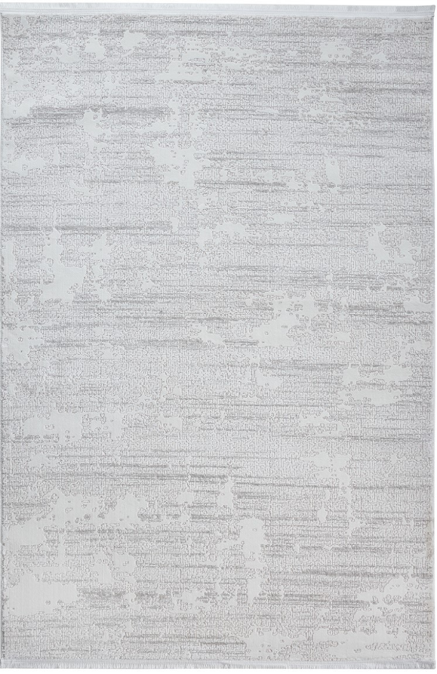 Louis Casa Emerald 0569A Gri Krem Modern Saçaklı Yumuşak Dokulu Halı