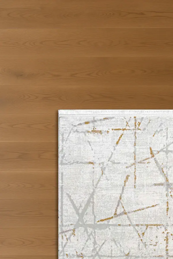 Atlas Halı Seren NF08B Gold Krem Yumuşak Dokulu Akrilik Ile Üretilen Üst Kalite Makine Dokuması Halı