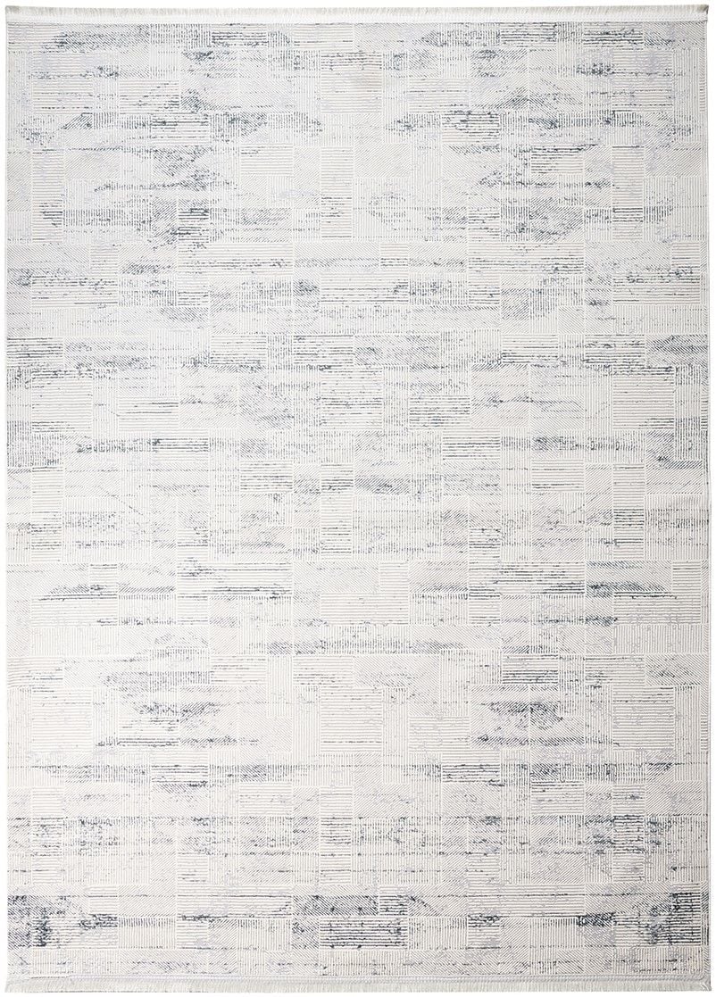 Louis Casa Efes 3093A Gri Modern Saçaklı Yumuşak Dokulu Halı