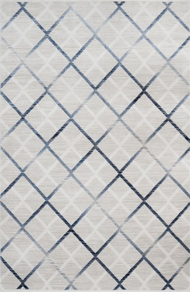 Luxess Halı Moda 1097 Mavi Akrilik Modern Şık Yüksek Kaliteli Halı