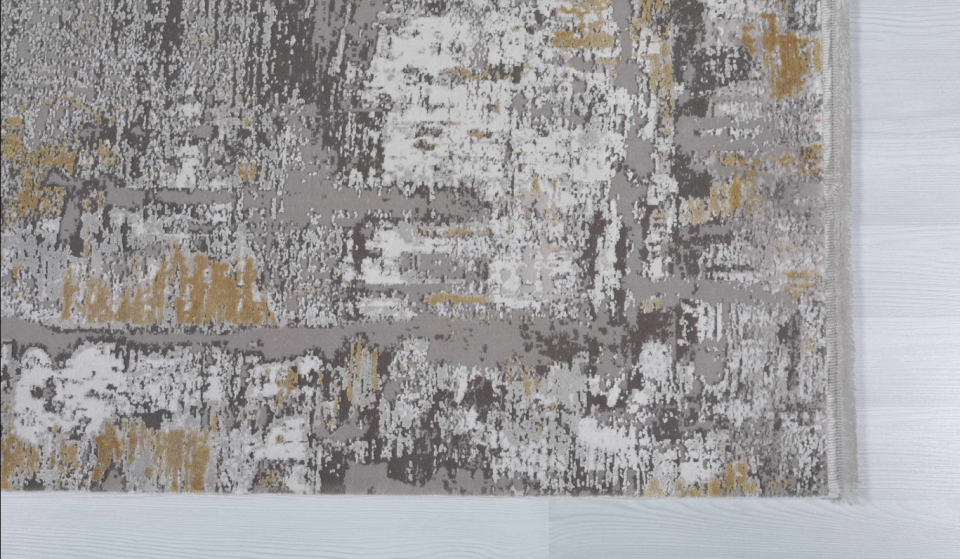 Atlas Halı Motto TT04A Gri Sarı Klasik Dokuma Taban Halı